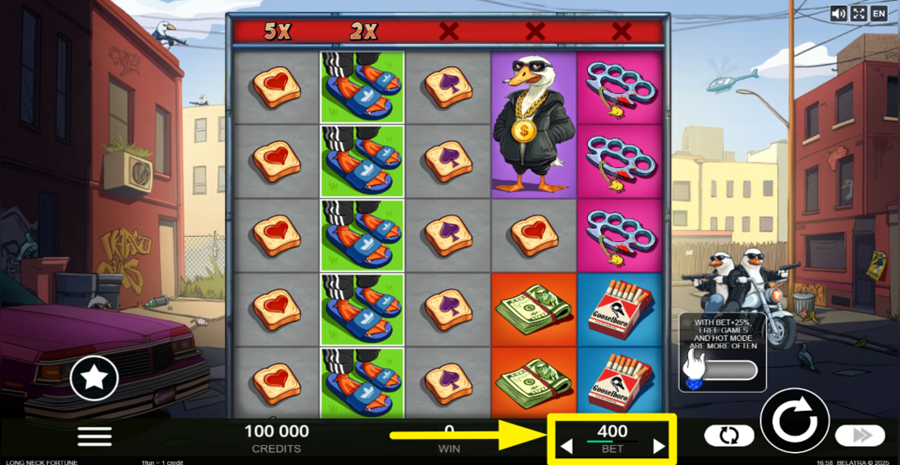 Long Neck Fortune Adjust Bet