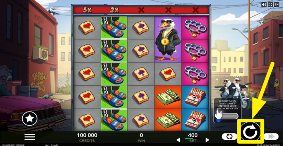 Long Neck Fortune Spin