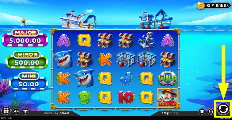 Loot Crab Spin Button