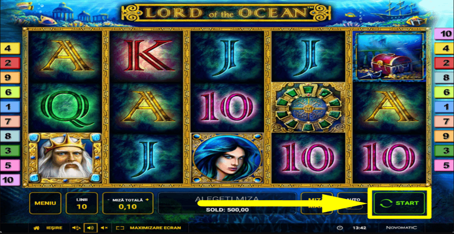 Lord Of The Ocean Start Button