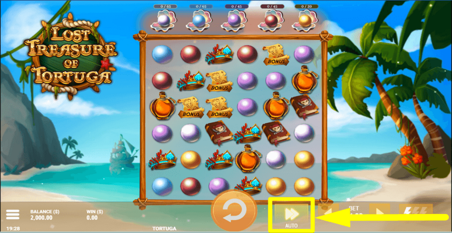 Lost Treasure Of Tortuga Autoplay Feature