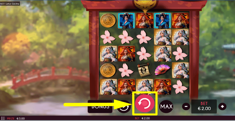 Lotus Geisha Spin Button