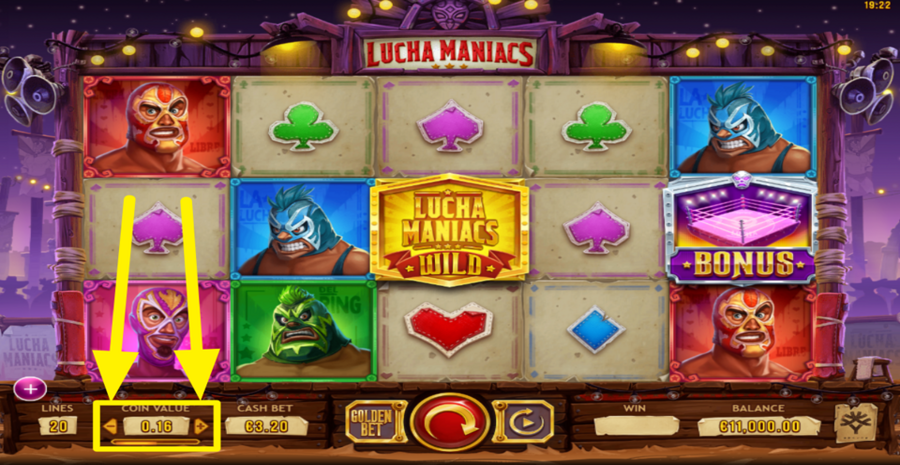 Lucha Maniacs Adjust Coin Value