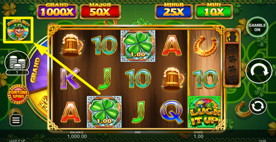 Luck It Up Buy Bonus