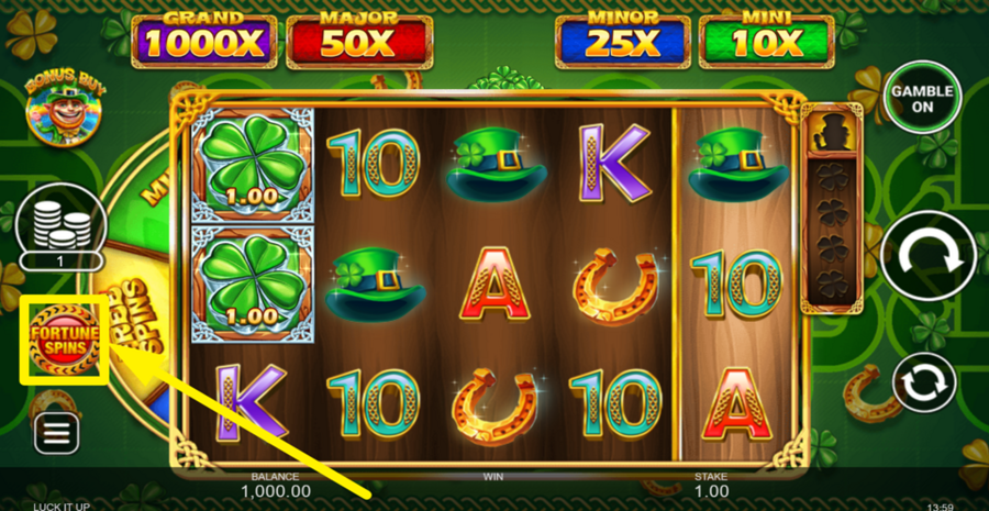 Luck It Up Fortune Spins