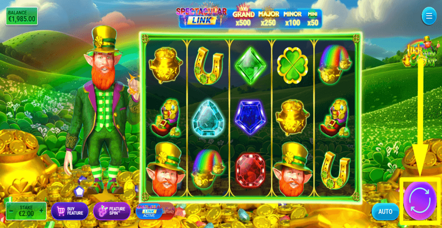 Luck O The Clover Spin Button