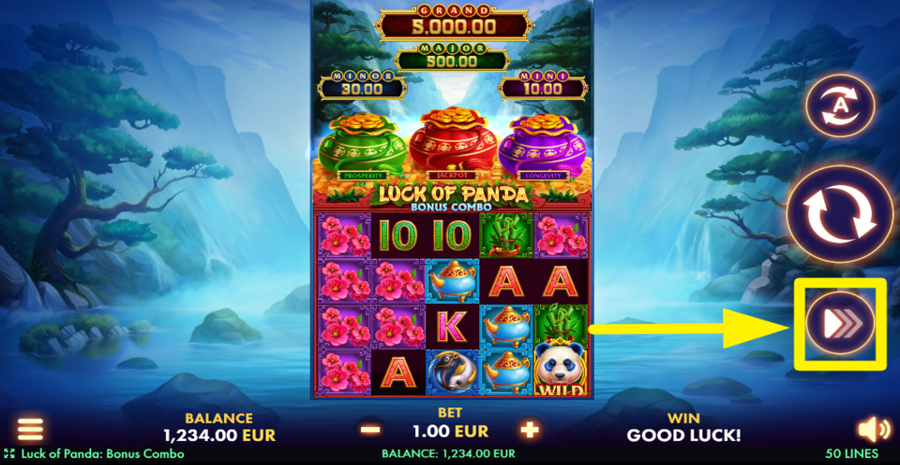 Luck Of Panda Bonus Combo Turbo