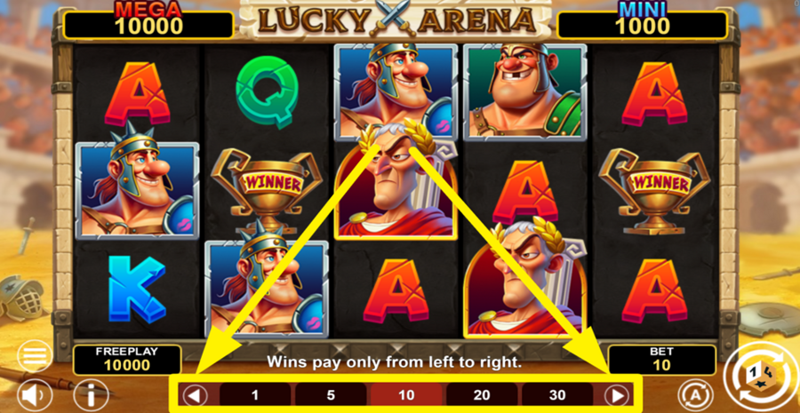 Lucky Arena Hold And Win Adjust Bet
