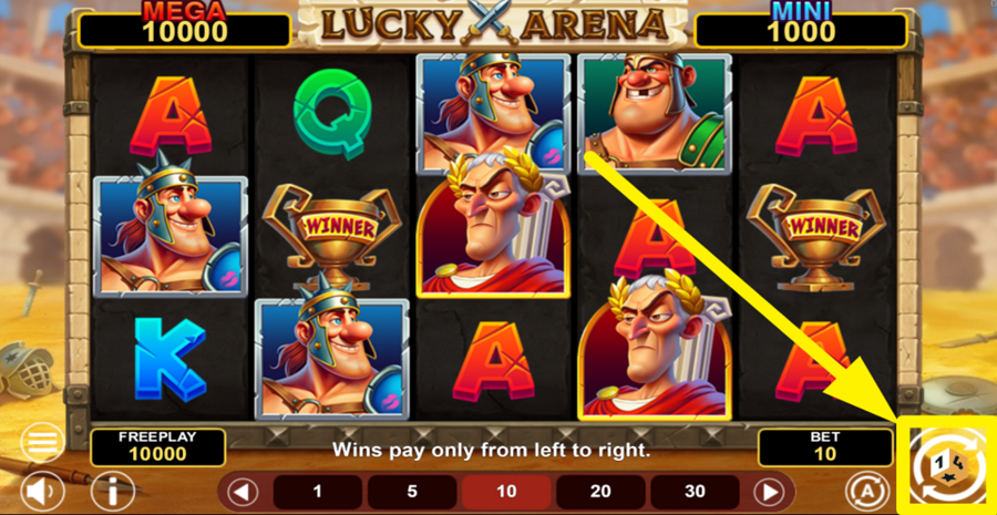 Lucky Arena Hold And Win Spin