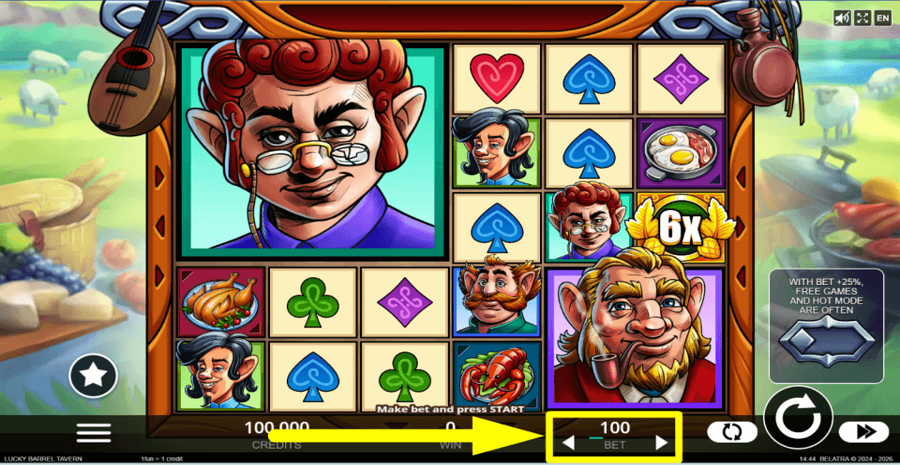 Lucky Barrel Tavern Bet Value