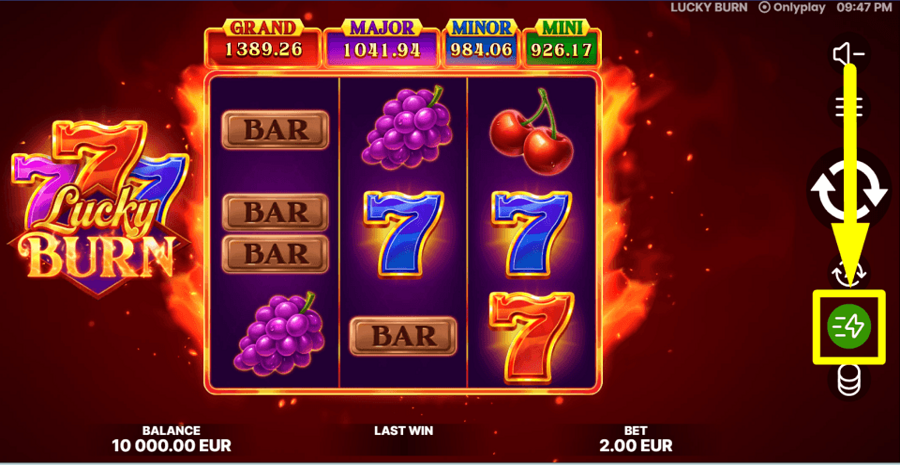 Lucky Burn Turbo Feature