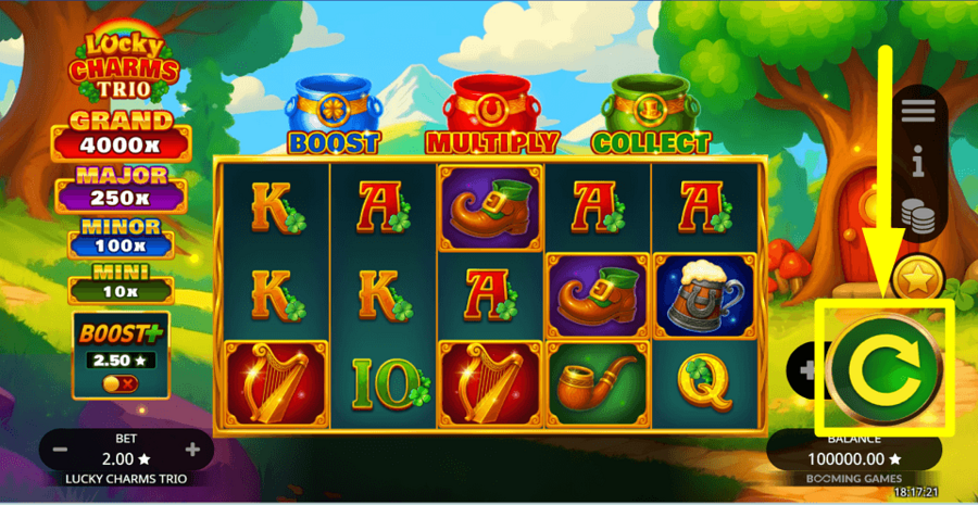 Lucky Charms Trio Spin Button