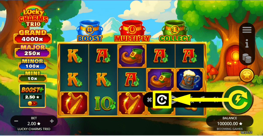 Lucky Charms Trio Turbo Feature
