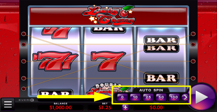 Lucky Cherry Autoplay Feature