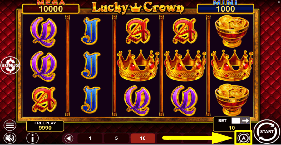 Lucky Crown Hold And Win Autoplay Feature