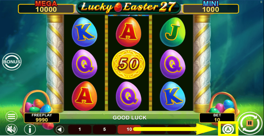 Lucky Easter 27 Hold And Win Autoplay Feature