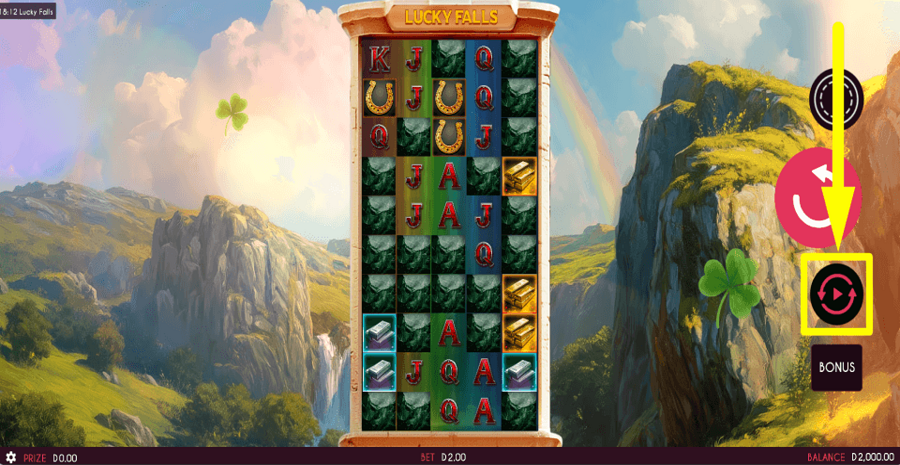 Lucky Falls Autoplay Feature