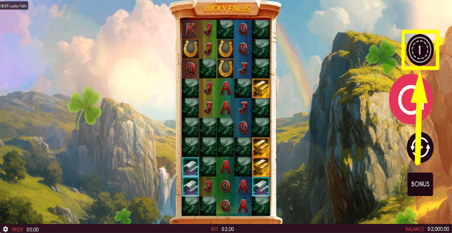 Lucky Falls Bet Value