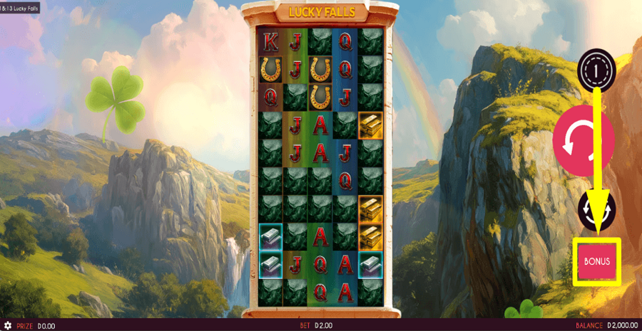 Lucky Falls Buy Feature