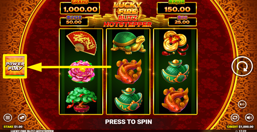 Lucky Fire Blitz Hotstepper Powerplay