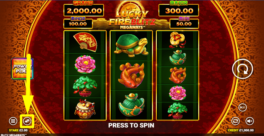 Lucky Fire Blitz Megaways Bet Value