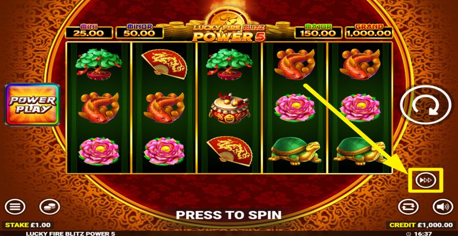 Lucky Fire Blitz Power 5 Turbo