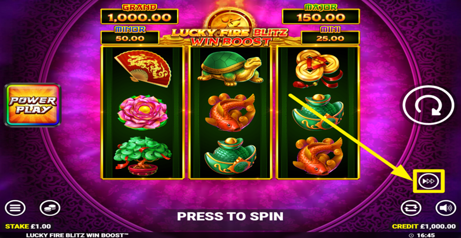 Lucky Fire Blitz Win Boost Turbo
