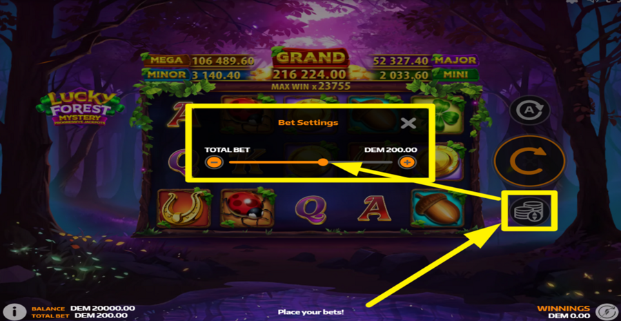 Lucky Forest Adjust Bet