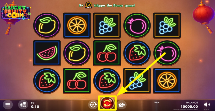 Lucky Fruity Coin Spin