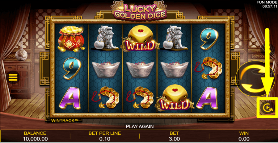Lucky Golden Dice Autoplay Feature