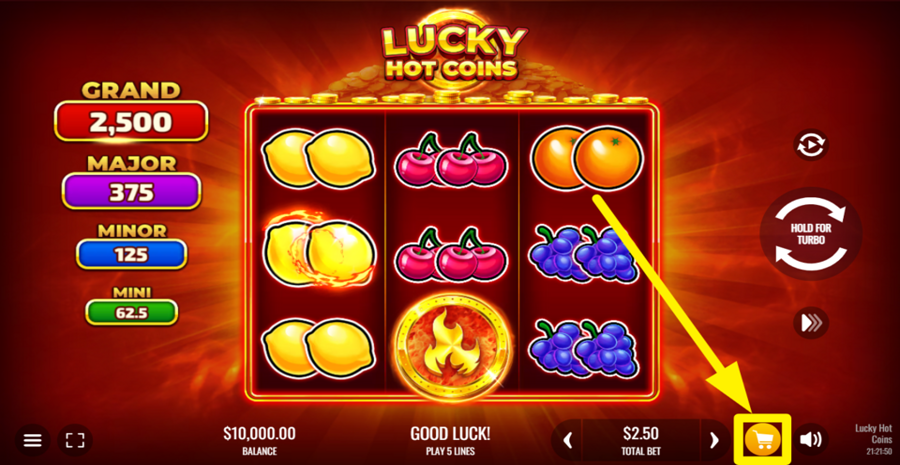 Lucky Hot Coins Buy Bonus