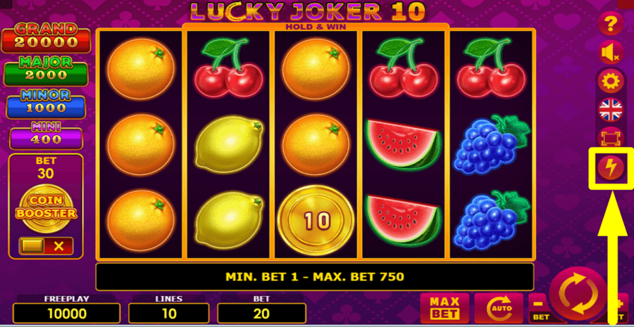 Lucky Joker 10 Hold And Win Turbo Feature
