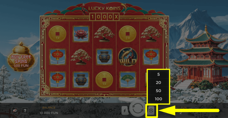 Lucky Koins Autoplay Feature