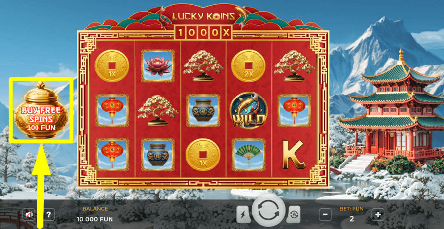 Lucky Koins Buy Feature