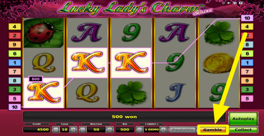 Lucky Ladys Charm Deluxe Gamble