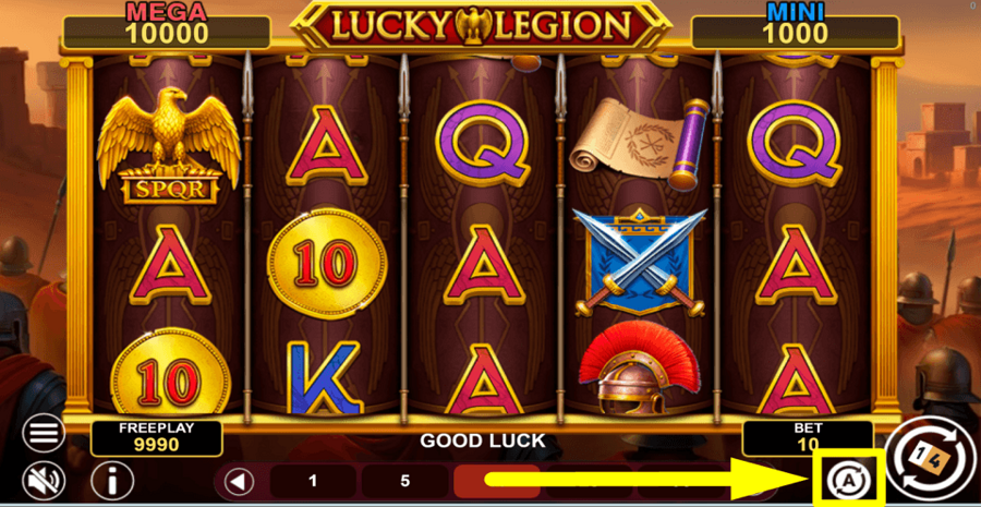 Lucky Legion Hold And Win Autoplay Feature