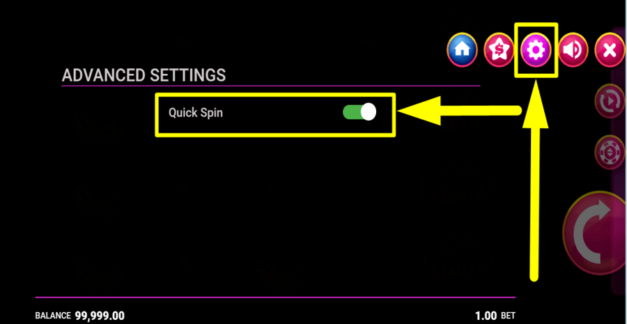 Lucky Links Quick Spin Feature