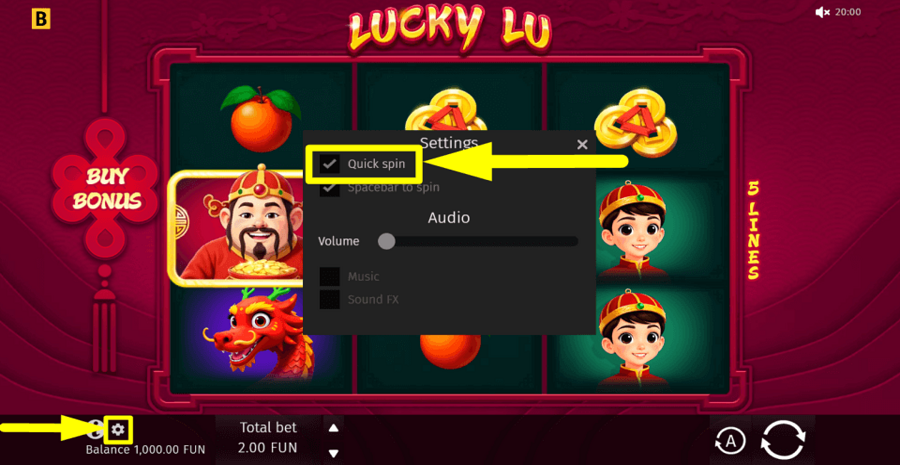 Lucky Lu Turbo Feature