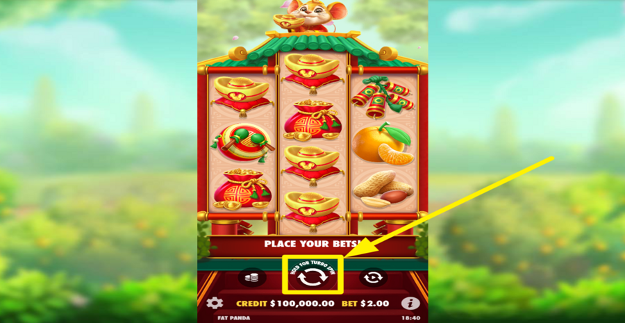 Lucky Mouse Spin Button