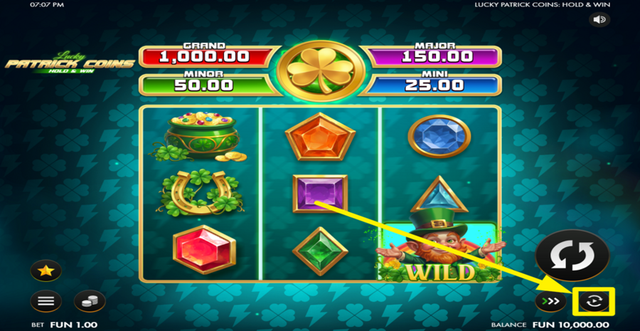 Lucky Patrick Coins Hold And Win Autoplay