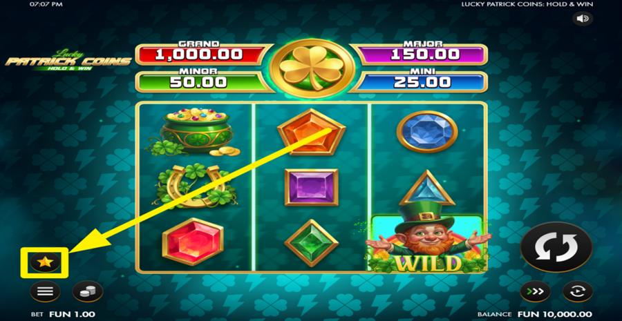 Lucky Patrick Coins Hold And Win Buy Bonus