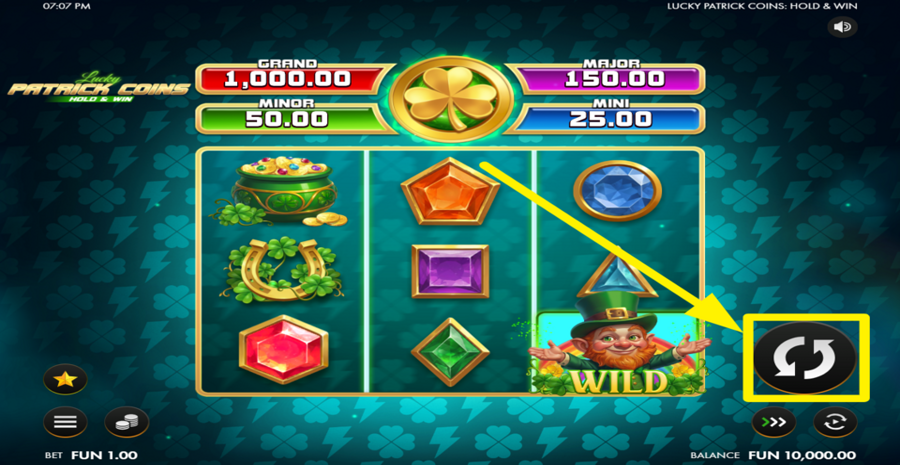 Lucky Patrick Coins Hold And Win Spin
