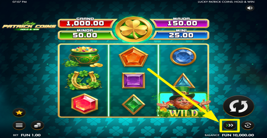 Lucky Patrick Coins Hold And Win Turbo