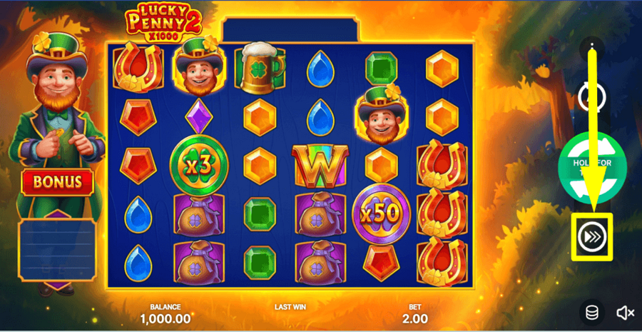 Lucky Penny 2 Turbo Feature
