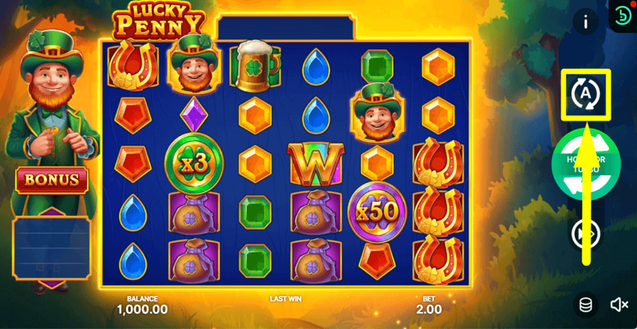 Lucky Penny Autoplay Feature