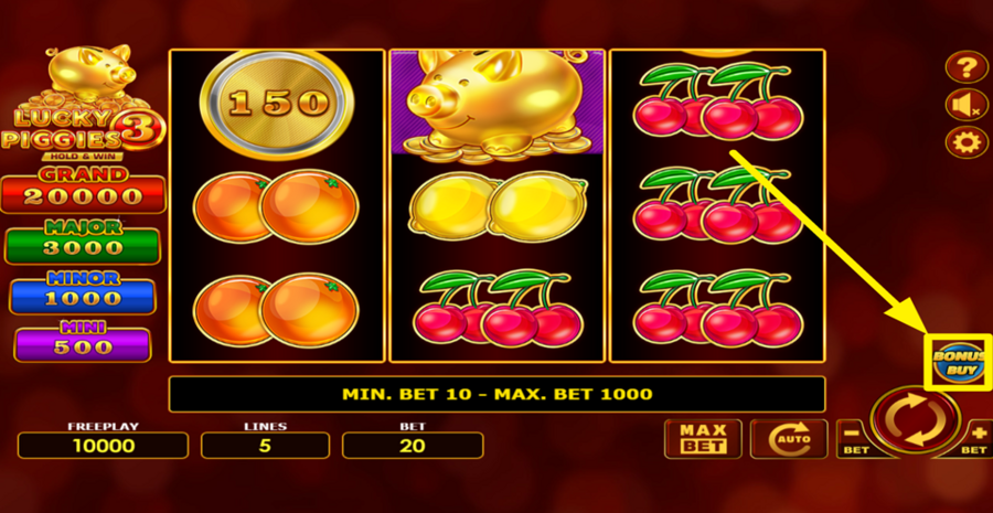 Lucky Piggies 3 Buy Bonus