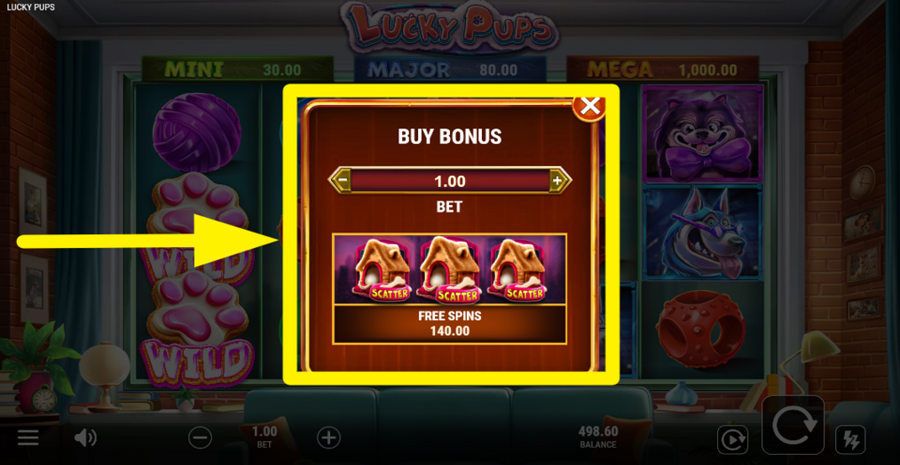 Lucky Pups Buy Bonus