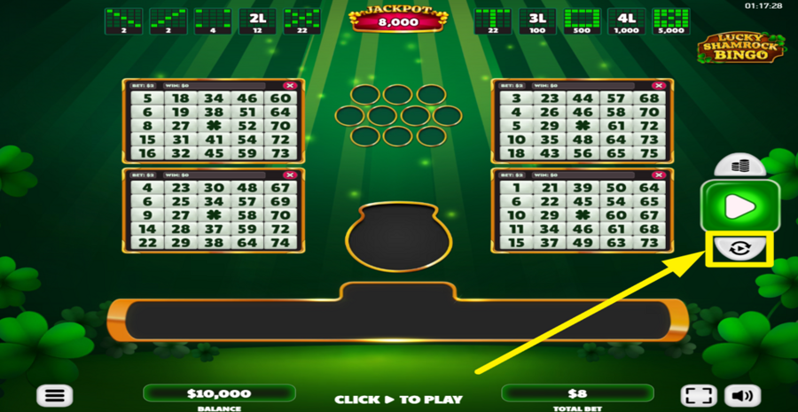 Lucky Shamrock Bingo Autoplay