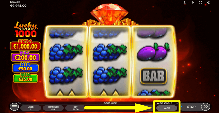 Lucky Streak 1000 Autoplay Feature
