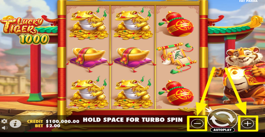 Lucky Tiger 1000 Adjust Bet